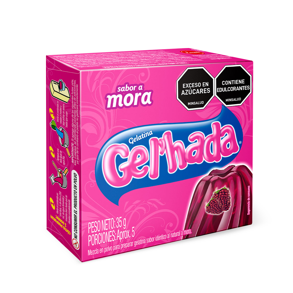 Gelatina Gel’hada mora  x 35gr