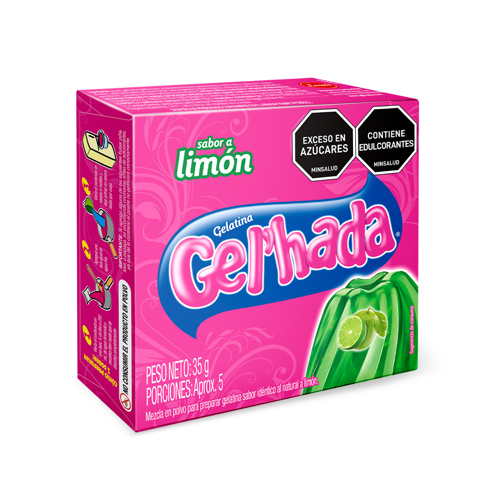 Gelatina Gel’hada limón  x 35gr