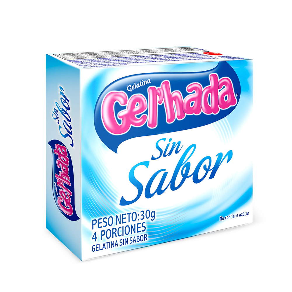 Gelatina Gel’hada sin sabor x 30gr.