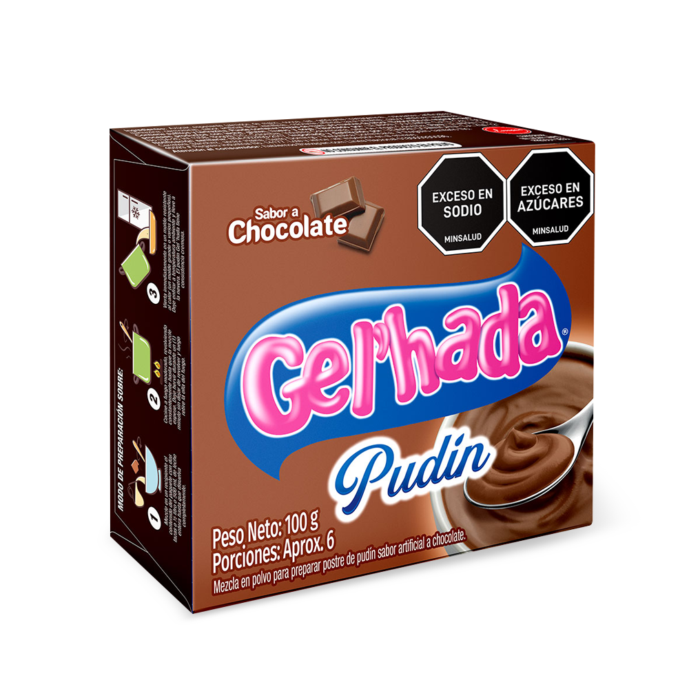 Pudín Gel’hada chocolate x 100gr