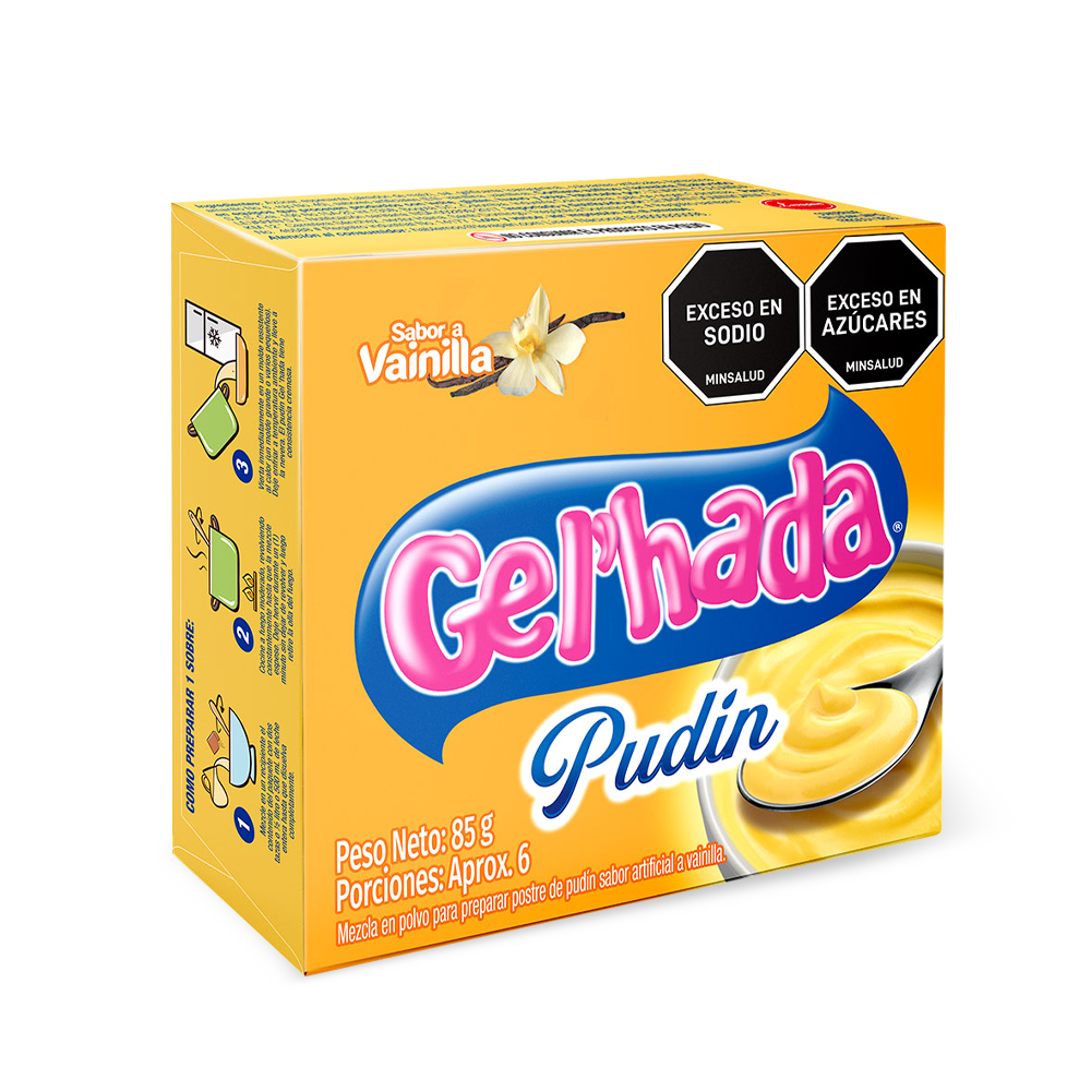 Pudín Gel’hada Vainilla x85gr