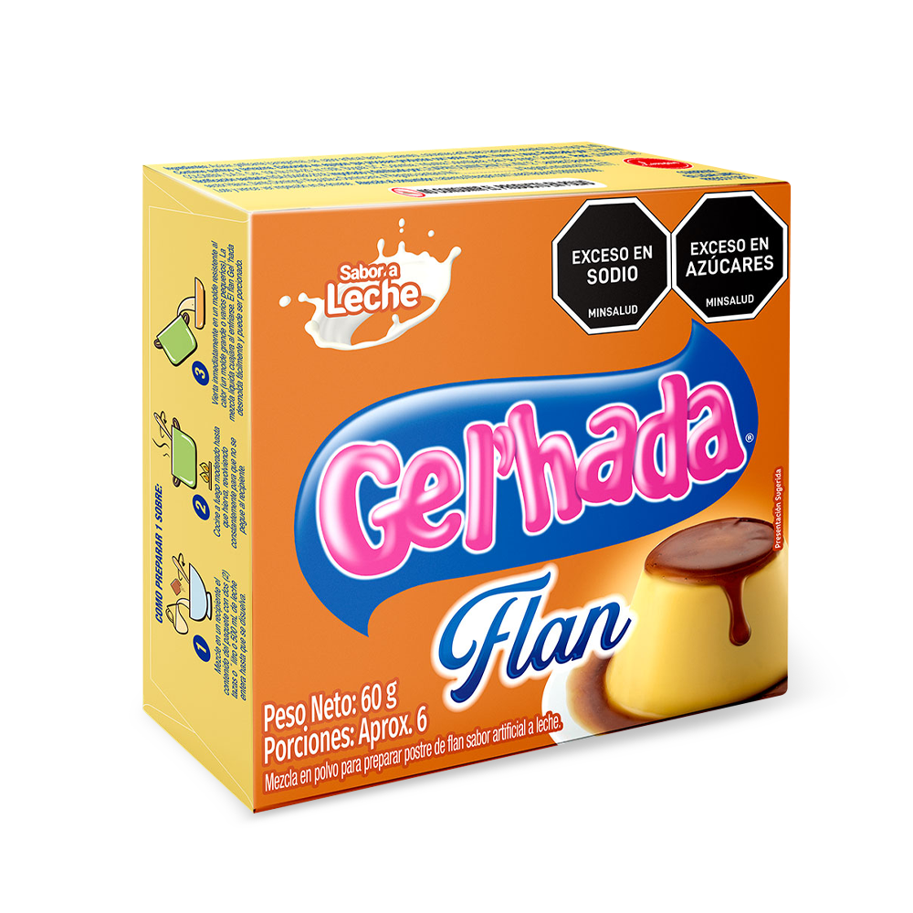 Flan de leche Gel’hada x 60g
