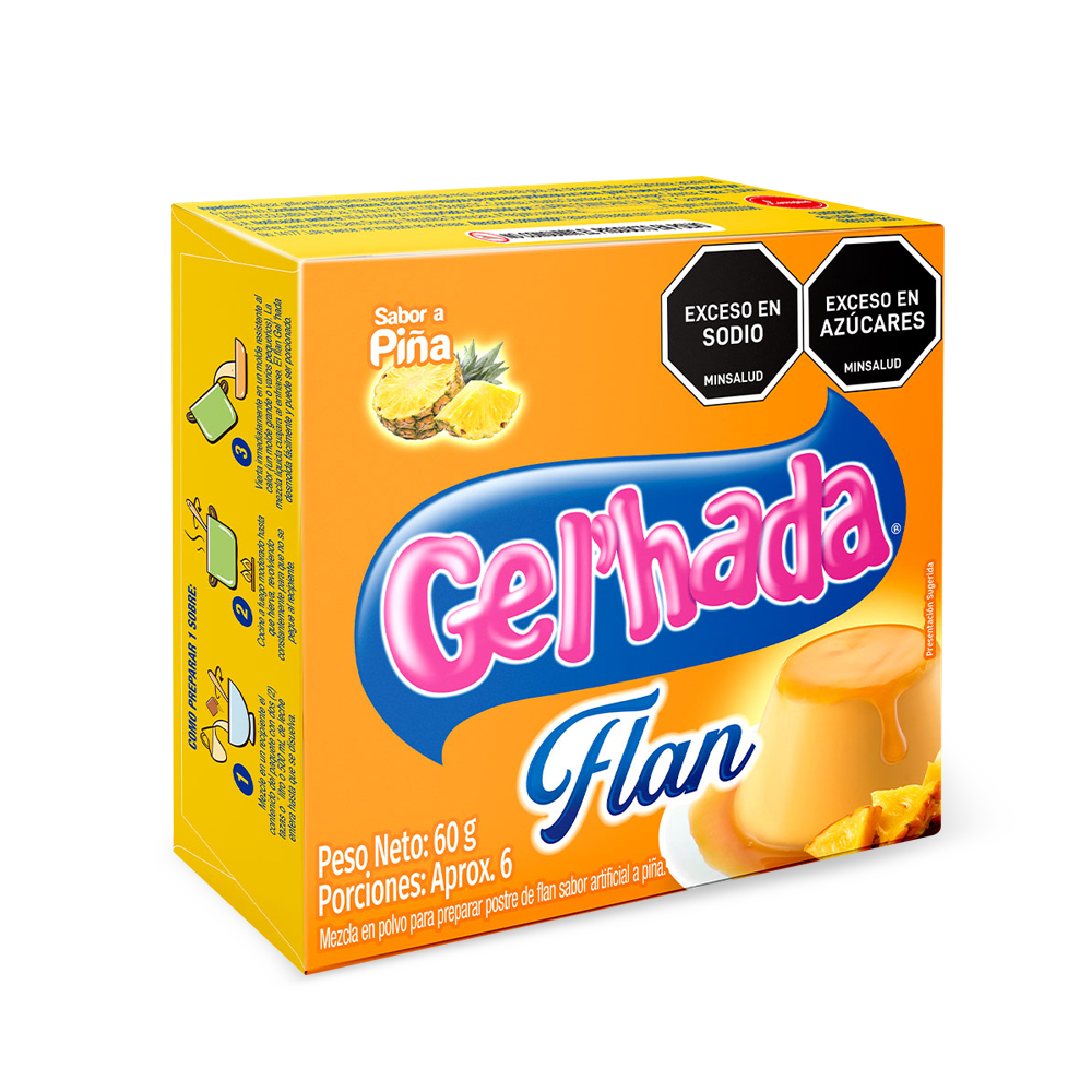 Flan Gel’hada Piña x 60g