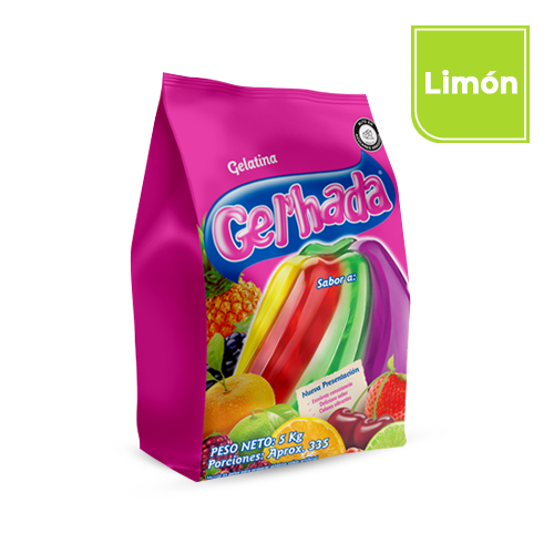 Gelatina Gel’hada Limón x 5 Kg
