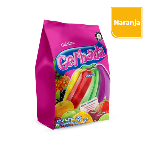 Gelatina Gel’hada Naranja x 5 Kg