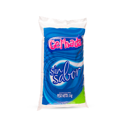 Gelatina Gel’hada Sin Sabor x 5 Kg
