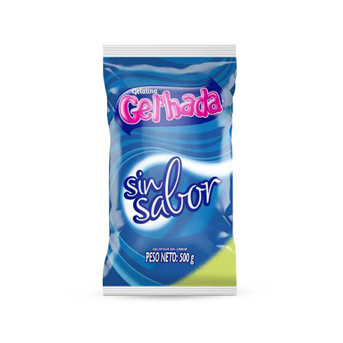 Gelatina Gel’hada Sin Sabor x 500 Gr