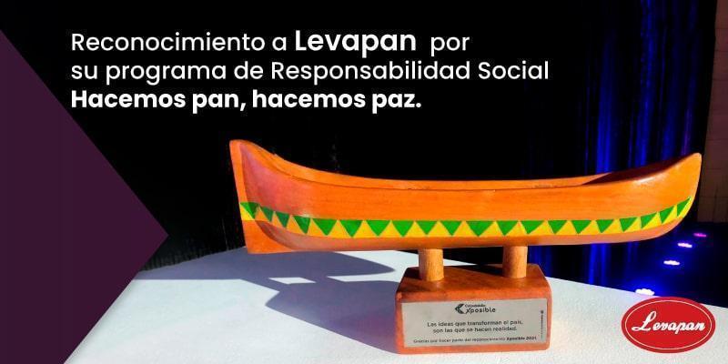 Levapan Fue Reconocida Como Una Organización Que Impacta Positivamente A La Sociedad Y Que Trabaja Por La Transformación De Colombia A Través Del Programa “Hacemos Pan, Hacemos Paz”